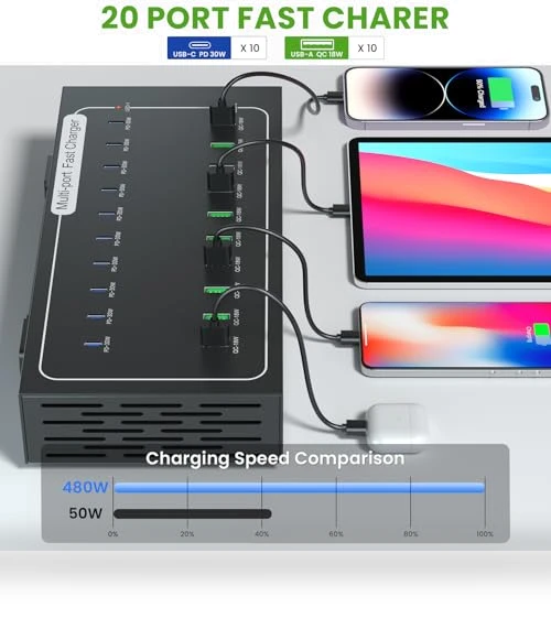 20 Port USB Charging Station — Power Hubs, ALI SEA