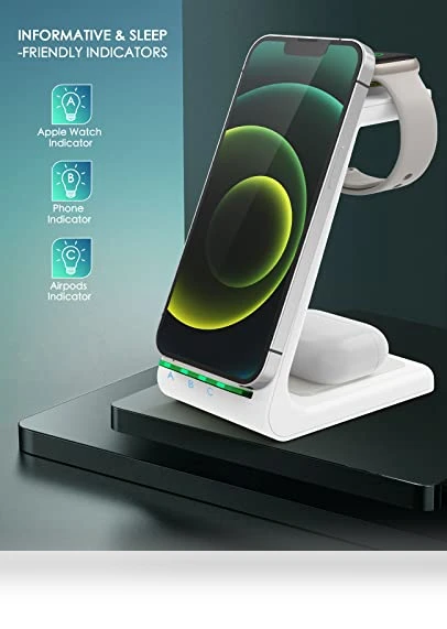 3 in 1 Fast Desk Charging Station — Charging Solutions, CYSPO TECHNOLOGY (SHENZHEN) CO., LTD