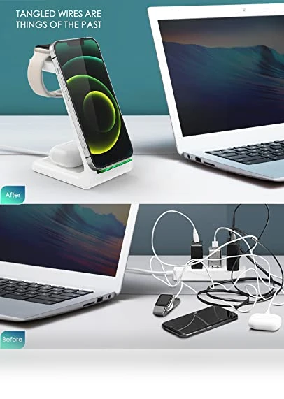 3 in 1 Fast Desk Charging Station — Charging Solutions, CYSPO TECHNOLOGY (SHENZHEN) CO., LTD
