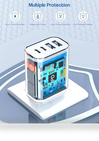 40W 4-Port Fast USB C Charger Block — Charging Solutions, Shenzhen Xihuida Electronics Co., Ltd.