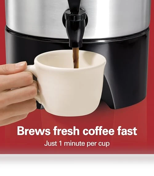 45 Cup Coffee Urn and Hot Beverage Dispenser — Beverage Warmers, Hamilton Beach