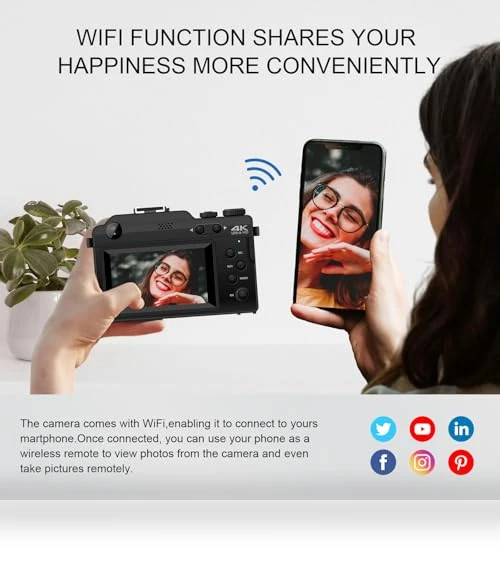Digital Camera with WiFi — Video Cameras, Yatao
