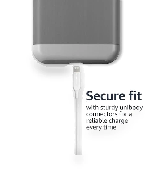 Fast Charging USB-A to Lightning Cable — Lightning, Amazon Basics