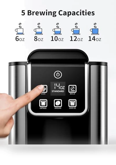 Hot & Iced Coffee Maker with Bold Setting — Coffee Makers, KIDISLE