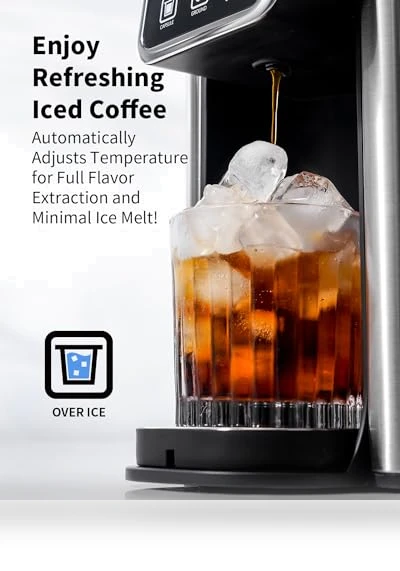 Hot & Iced Coffee Maker with Bold Setting — Coffee Makers, KIDISLE