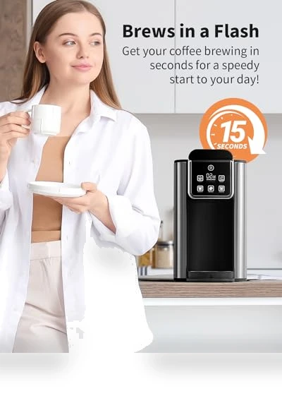 Hot & Iced Coffee Maker with Bold Setting — Coffee Makers, KIDISLE