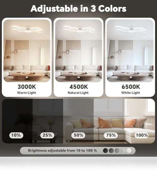 LED Smart Ceiling Light Dimmable — Overhead Lighting, SKY ANGLE