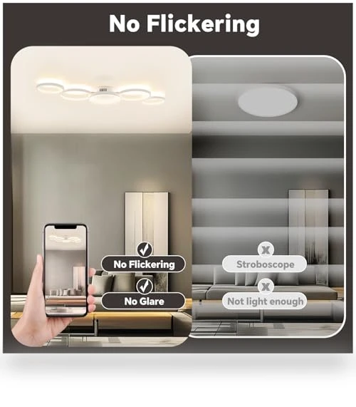 LED Smart Ceiling Light Dimmable — Overhead Lighting, SKY ANGLE