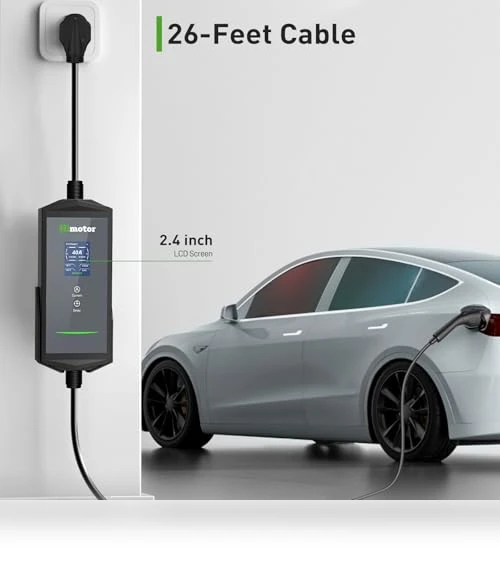 Level 2 EV Charger with NEMA 14-50 Plug and NEMA 5-15 Adapter — Battery Chargers, HIMOTOR