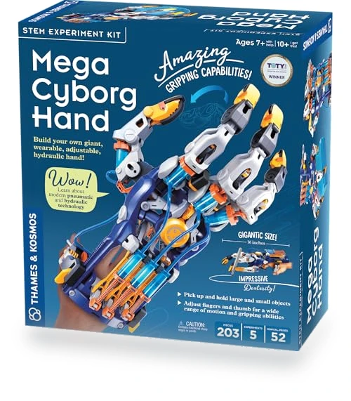 Mega Cyborg Hand STEM Experiment Kit — Mechanical Construction Kits, Thames & Kosmos