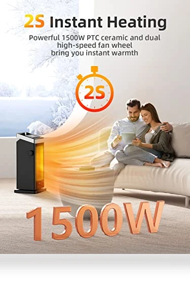 Portable Ceramic Electric Heater — Portable Heating Solutions, BREEZOME