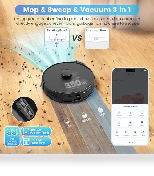 Robot Vacuum and Mop Combo — Smart Cleaning Robots, AIRROBO