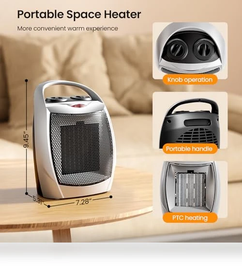 Small Electric Space Heater — Portable Heating Solutions, Kismile