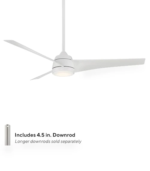 Smart Home Ceiling Fan with LED Light Kit — Ceiling Fan Wall Controls, WAC Lighting