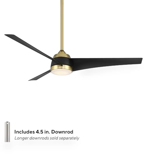 Smart Home Ceiling Fan with LED Light Kit — Ceiling Fan Wall Controls, WAC Lighting