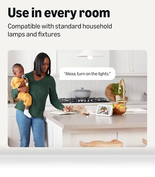 Smart Indoor LED Light Bulb — LED, Amazon Basics