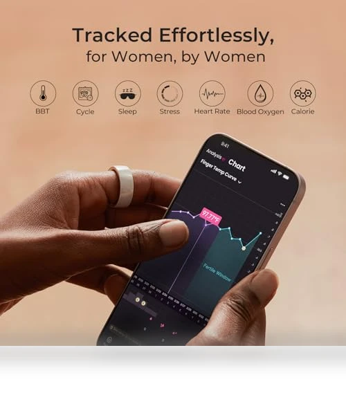 Smart Ring - Sleep, Heart Rate & Cycle Monitoring — Smartwatches, femometer
