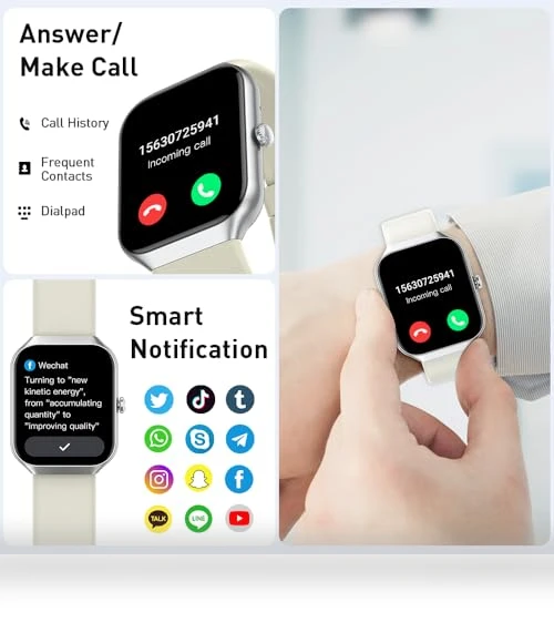 Smart Watch with Bluetooth Call and Fitness Tracker — Smartwatches, Motast