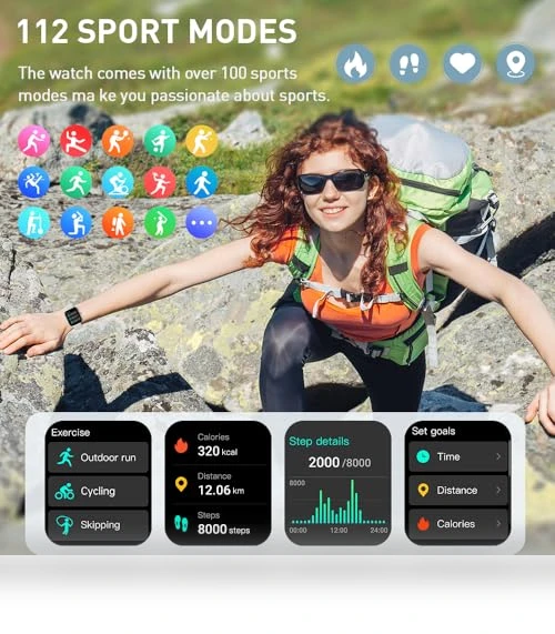 Smart Watch with Bluetooth Call and Fitness Tracker — Smartwatches, Motast