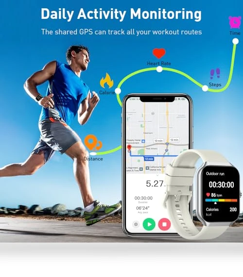 Smart Watch with Bluetooth Call and Fitness Tracker — Smartwatches, Motast