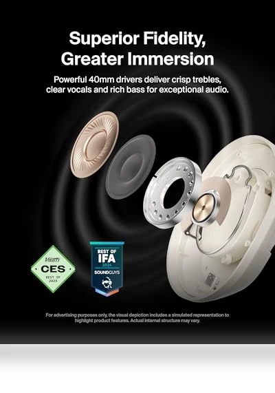 SoundForm Isolate Bluetooth Over-Ear Headphones — In-Ear Headphones, Belkin