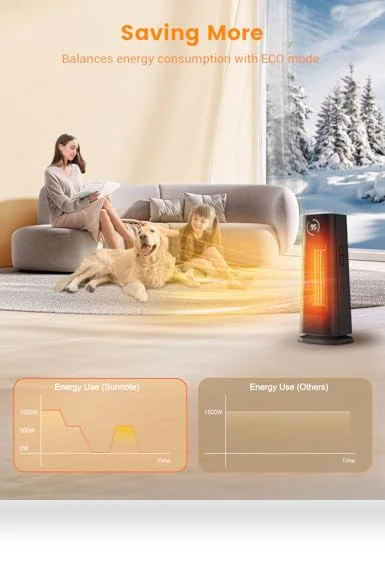 Space Heater for Indoor Use — Portable Heating Solutions, Sunnote