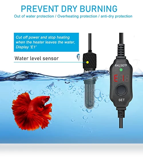 Submersible Aquarium Heater — Heaters & Chillers, YukiHalu