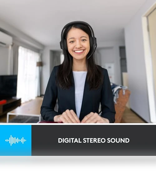 Wired Headset with Noise Cancelling Microphone — Audio Gear, Logitech
