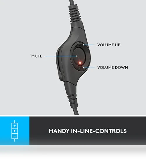 Wired Headset with Noise Cancelling Microphone — Audio Gear, Logitech