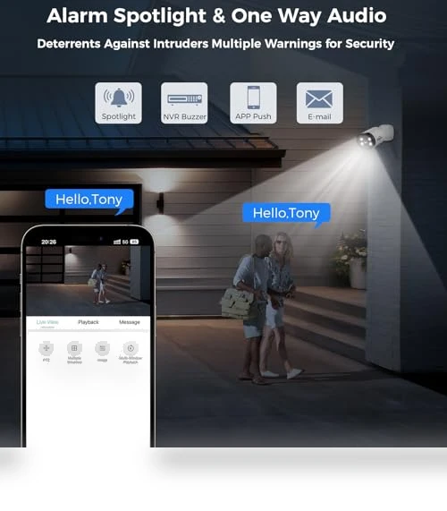 Wired Security Camera System with Audio — Security Cameras, Hiseeu
