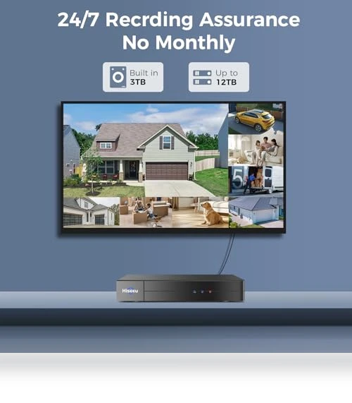 Wired Security Camera System with Audio — Security Cameras, Hiseeu