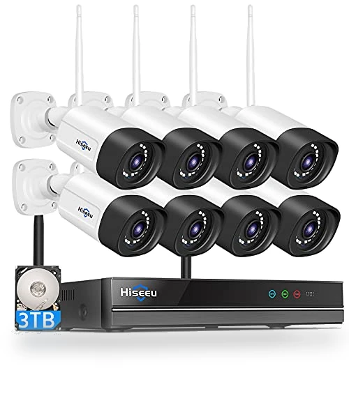 Wireless Security Camera System — Smart Home Security, Hiseeu