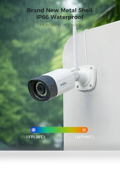 Wireless Security Camera System — Smart Home Security, Hiseeu