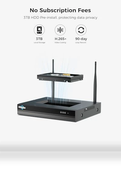 Wireless Security Camera System — Smart Home Security, Hiseeu