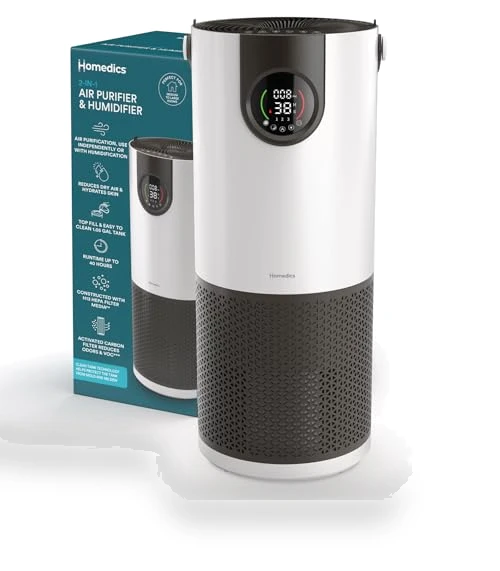 2-in-1 Cool Mist Humidifier & Air Purifier — Air Moisturizers, Homedics