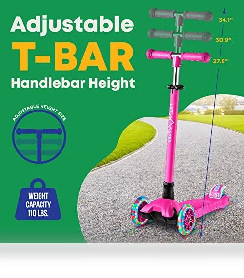 3 Wheel Kick Scooter with LED Lights — Electric Vehicles, Lifemaster