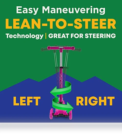 3 Wheel Kick Scooter with LED Lights — Electric Vehicles, Lifemaster