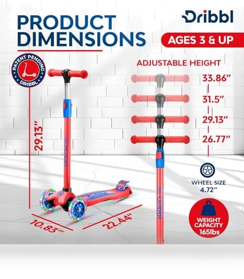 3-Wheel Kids Scooter — Electric Vehicles, Dribbl