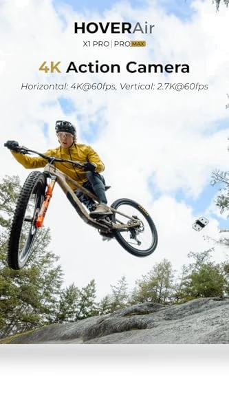 4K Action Flying Camera, Foldable Drone — Drones, HOVERAir