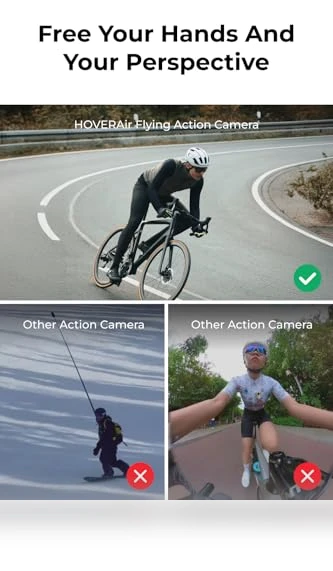 4K Action Flying Camera, Foldable Drone — Drones, HOVERAir