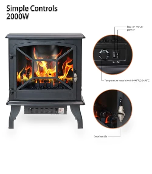 Electric Fireplace Heater Portable Stove — Tabletop Fireplaces, Panana