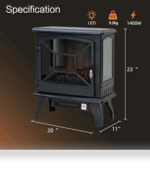 Electric Fireplace Heater Portable Stove — Tabletop Fireplaces, Panana