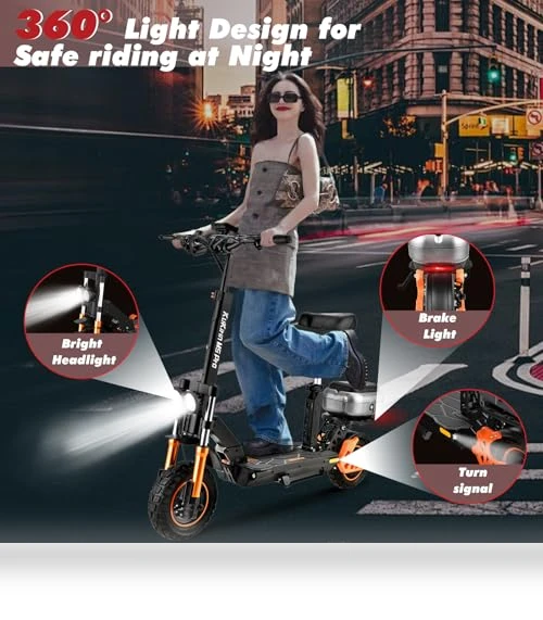 Electric Scooter with Seat — Electric Vehicles, MASXODRK