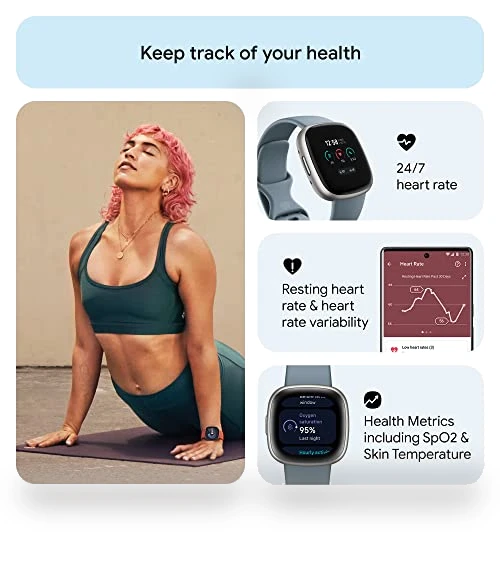 Fitness Smartwatch with Daily Readiness, GPS, 24/7 Heart Rate — Smartwatches, Fitbit