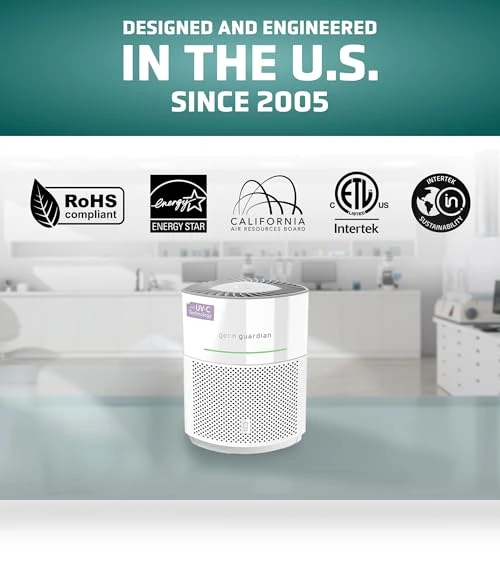 HEPA Air Purifier for Large Rooms — Activated Carbon Air Purifiers, Guardian Technologies