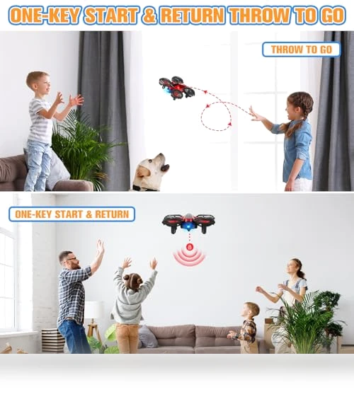Mini Drone with 3D Flip and Auto Hovering — Interactive Figures & Robots, Drrntr