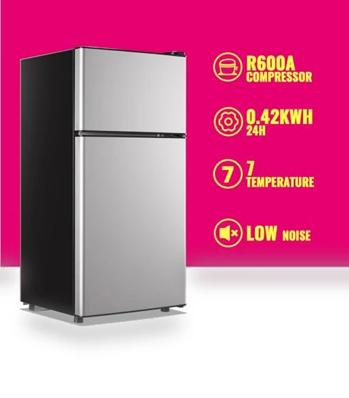 Mini Fridge with Top Freezer — Mini Fridges, DEMULLER