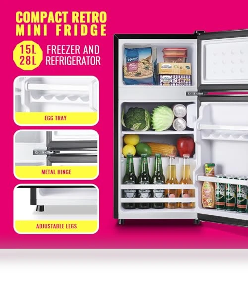 Mini Fridge with Top Freezer — Mini Fridges, DEMULLER