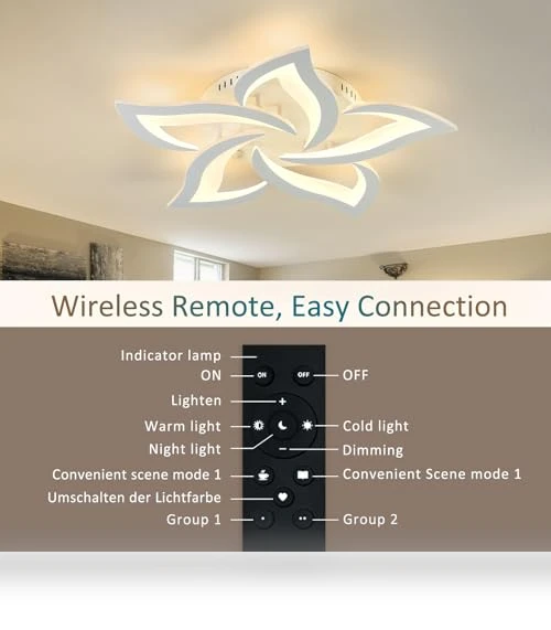 Smart Ceiling Light Fixture — LED, SKY ANGLE