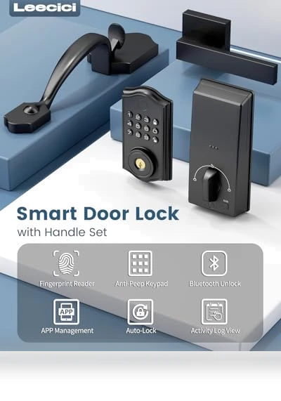 Smart Front Door Lock Set — Deadbolts, Leecici